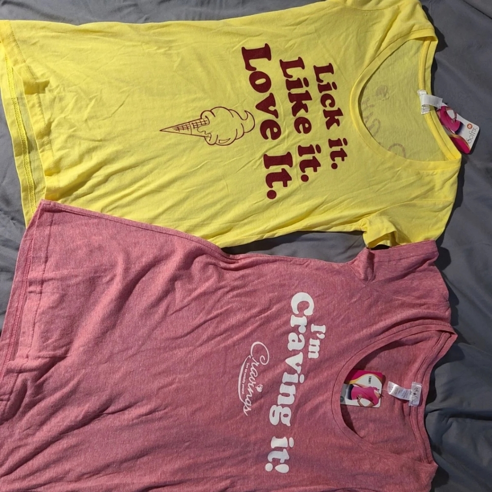 Lot of 2 cute tees